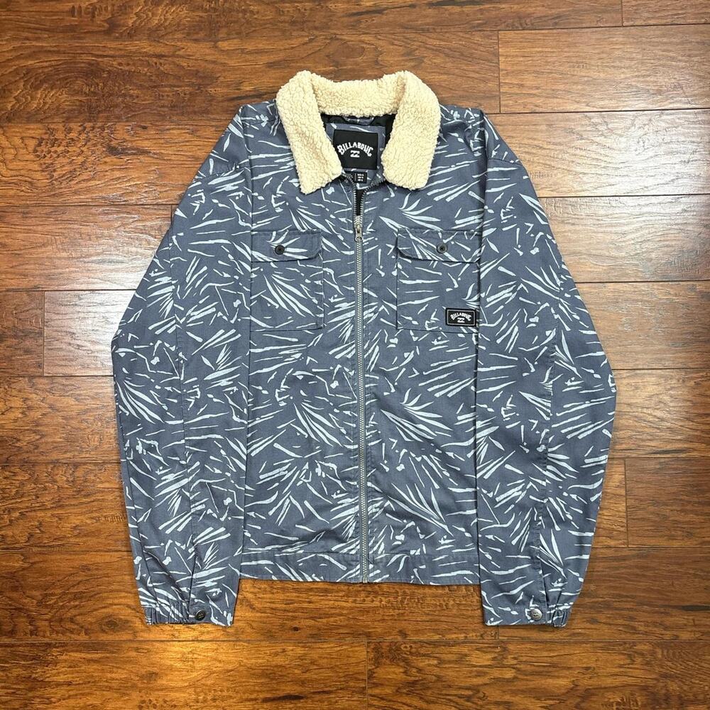 Billabong Xander Men’s Standard Fit Sherpa Lined Collar Full-Zip Jacket Size XL